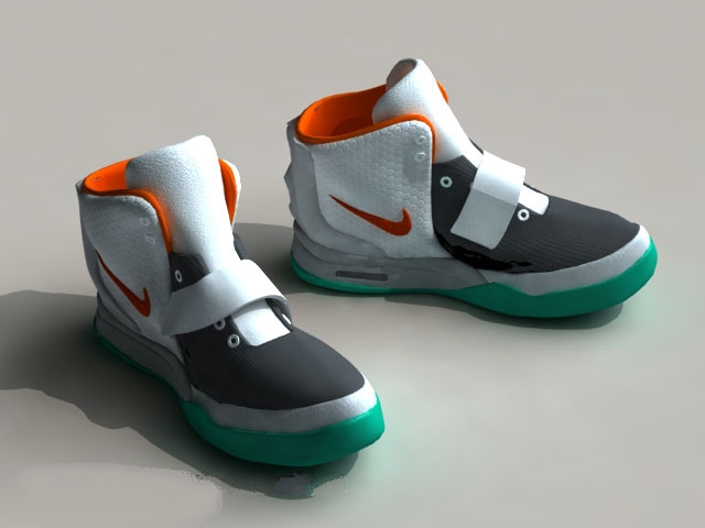 Nike Basketball Shoe 3d rendering