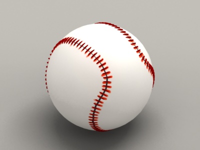 Baseball Ball 3d rendering