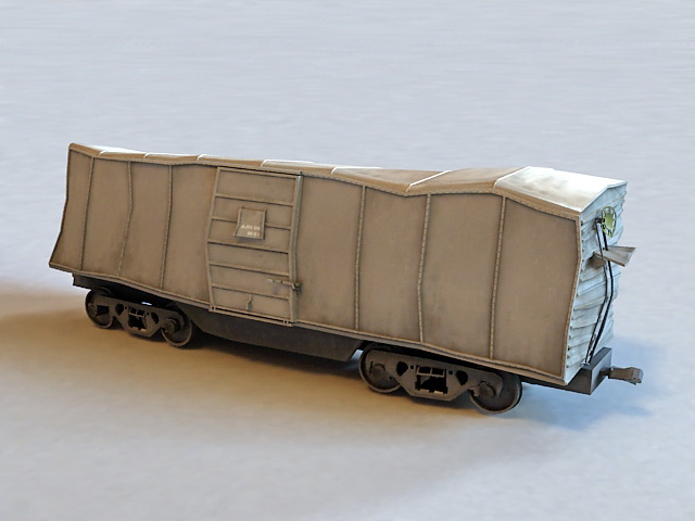Railroad Train Wreck 3d rendering