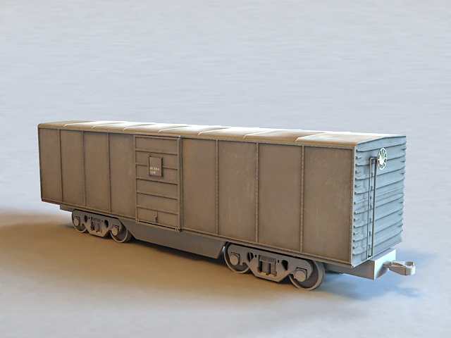 Freight Train Car 3d rendering
