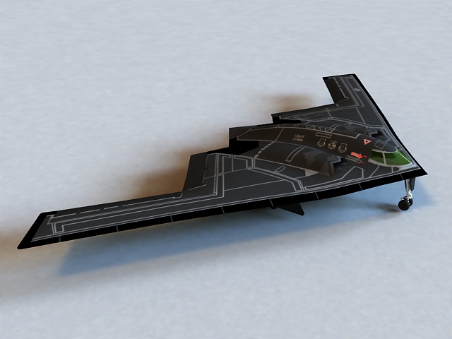 Northrop Grumman B-2 Spirit Bomber 3d rendering