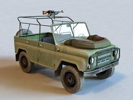 Russian Military UAZ 469 3d preview