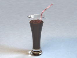 Glass of Cola 3d model preview