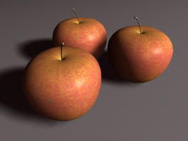 Apple Fruit 3d model preview