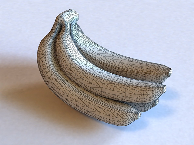 Banana Fruit 3d rendering