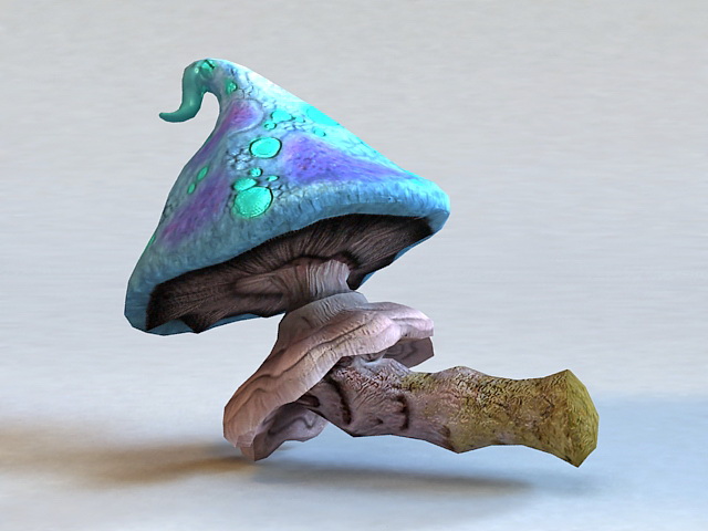 Giant Mushroom 3d rendering