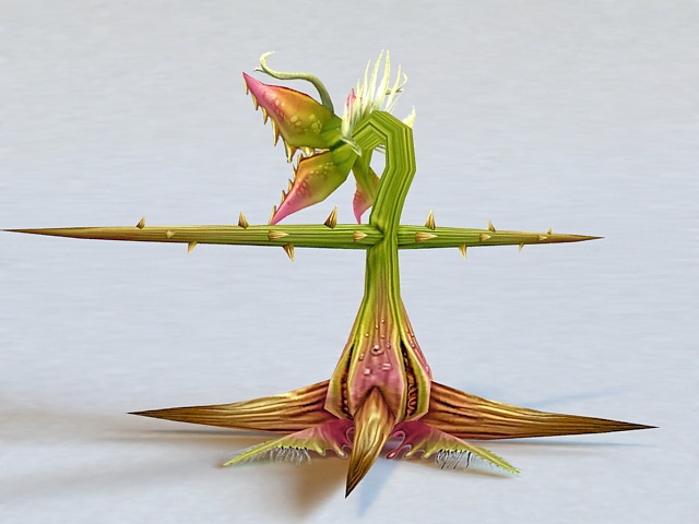 Cartoon Corpse Flower 3d rendering