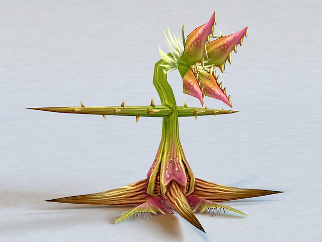 Cartoon Corpse Flower 3d rendering