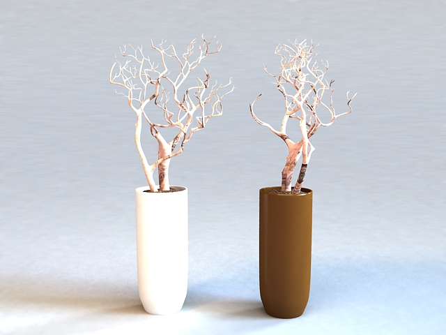 Decorative Tree Branches 3d rendering