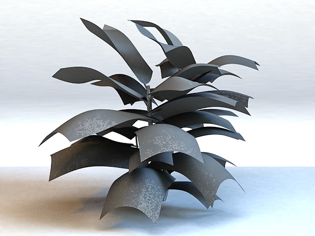 Fiddle Leaf Ficus Plant 3d rendering