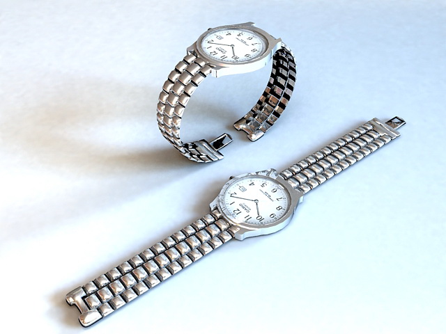 Casio Wrist Watches 3d rendering