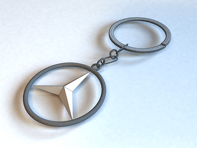 Mercedes Key Ring 3d model 3ds Max files free download