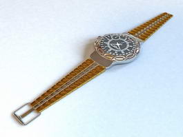 Modern Ladies Watch 3d preview