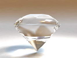 Beautiful Sparkling Diamond 3d model preview