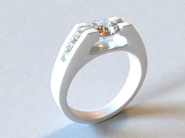 Diamond Ring 3d rendering