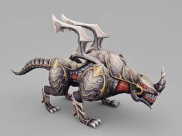 Monster Alien Rhinoceros 3d model preview