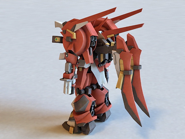 Super Robot Wars: PTX-003C Alteisen Rigged 3d rendering