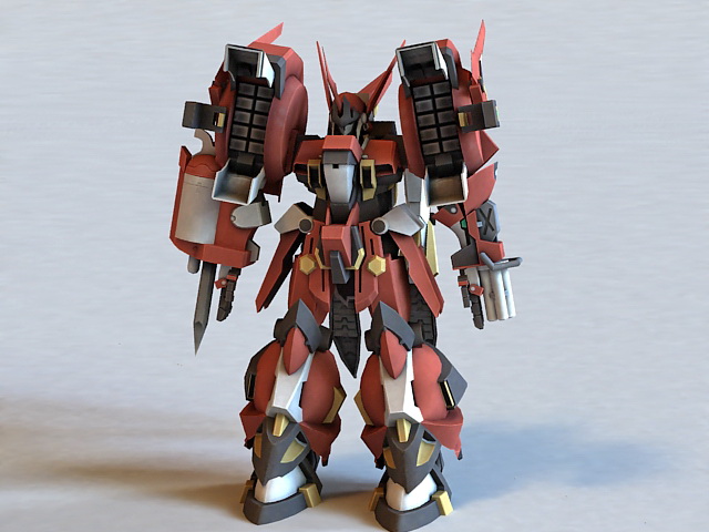 Super Robot Wars: PTX-003C Alteisen Rigged 3d rendering