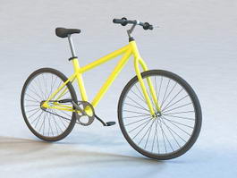 Hybrid Road Bike 3d model preview