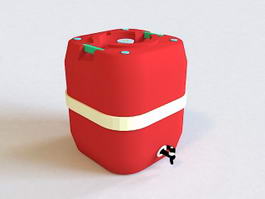 Barrel Beverage Dispenser 3d model preview