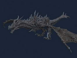 Zombie Dragon 3d model preview