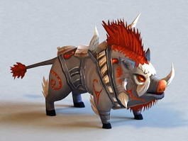 Mythical Wild Boar 3d model preview