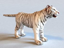 White Tiger 3d model preview