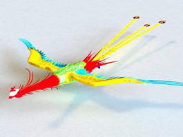 Phoenix Bird 3d model preview