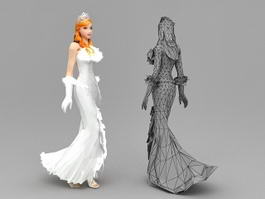 Blonde Bride 3d preview