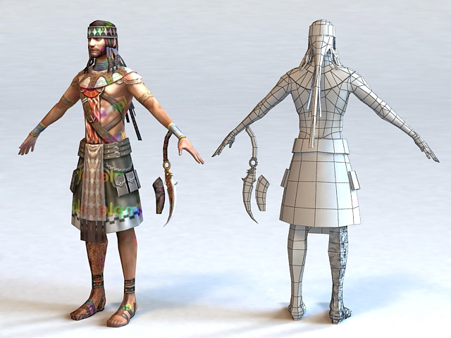 Indian Character 3d Model Free Download