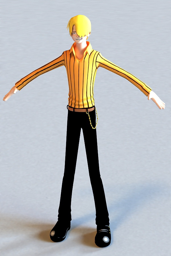 Cool Anime Guy  3d  model  3ds Max files free download 