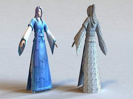 Ancient Chinese Scholar 3d preview