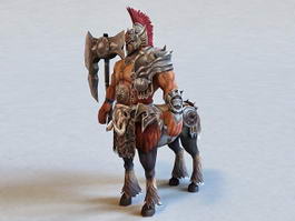 Centaur Warrior Rigged 3d model preview