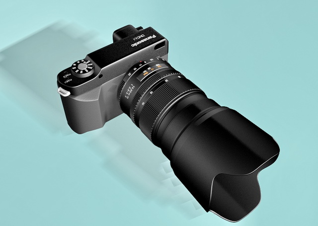 Panasonic SLR Digital Camera 3d rendering
