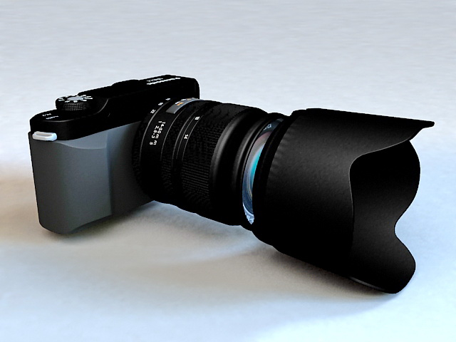 Panasonic SLR Digital Camera 3d rendering
