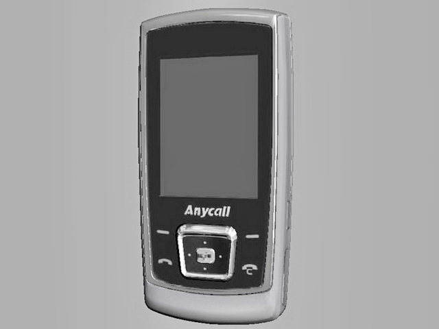 Samsung Anycall Cell Phone 3d rendering
