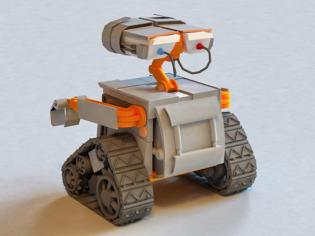 WALL-E Robot 3d rendering