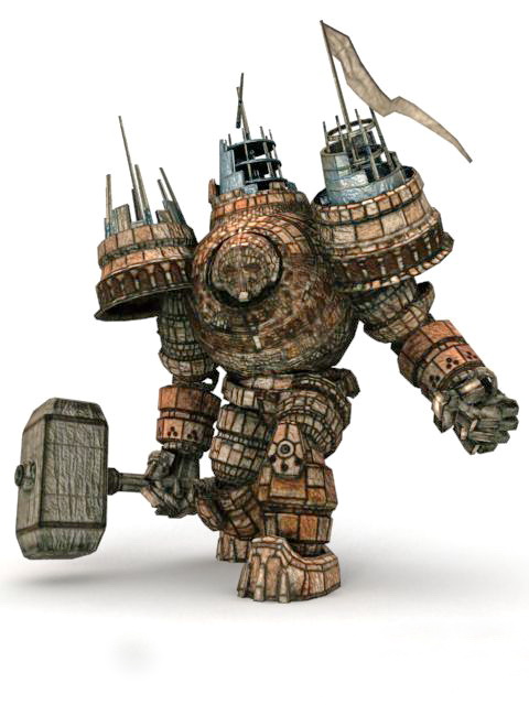 Iron Giant Monster 3d rendering
