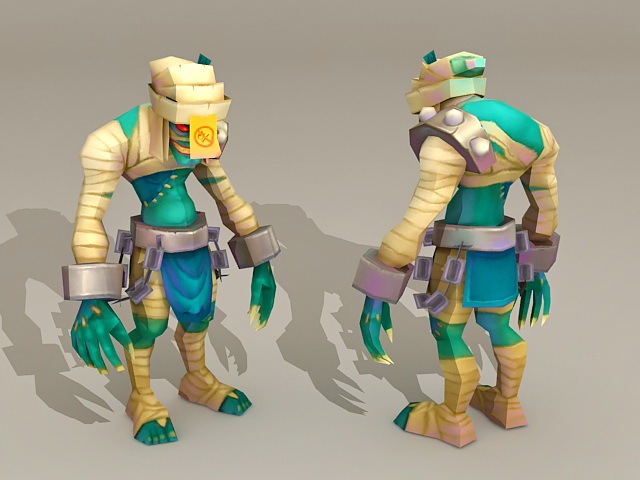 Humanoid Monster Creature 3d rendering