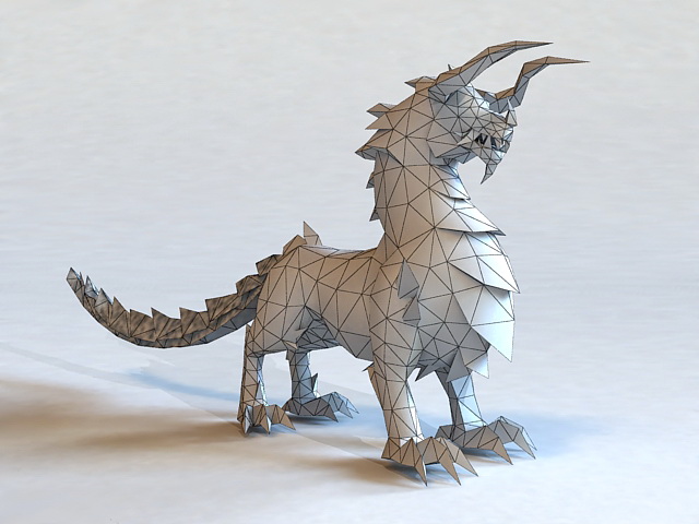Chinese Qilin 3d rendering