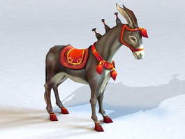 Mexican Donkey 3d model preview