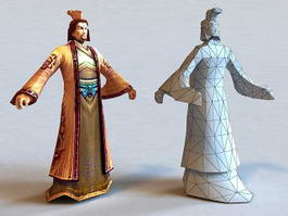 Ancient Chinese Lord 3d model preview