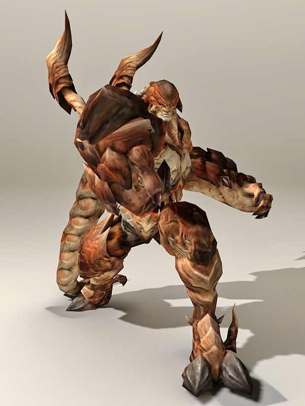 Drakan Guard Animated & Rigged 3d rendering