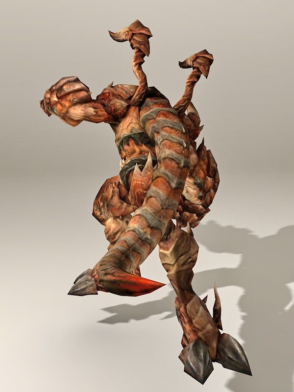 Drakan Guard Animated & Rigged 3d rendering