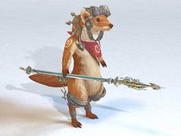 Ferret Warrior 3d model preview
