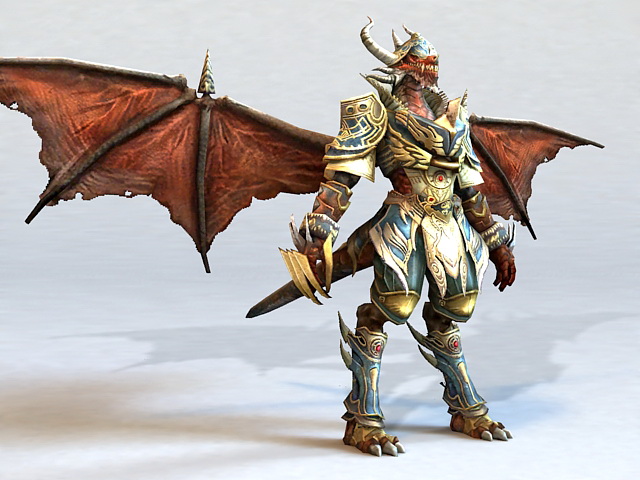 Dragon Archmage 3d rendering