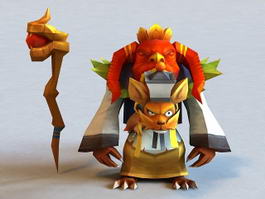 Evil Ryu in Street Fighter 3d model Object,MilkShape 3D files free ...