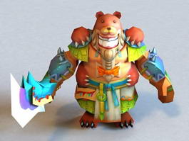 Bear Warrior 3d model preview