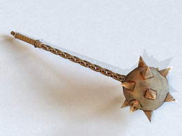 Spiked Mace 3d preview