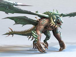 Dragon Monster 3d model preview
